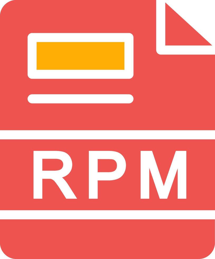 RPM Creative Icon Design vector