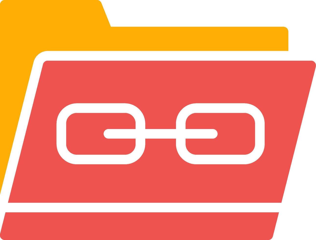 Link Folder Creative Icon Design vector