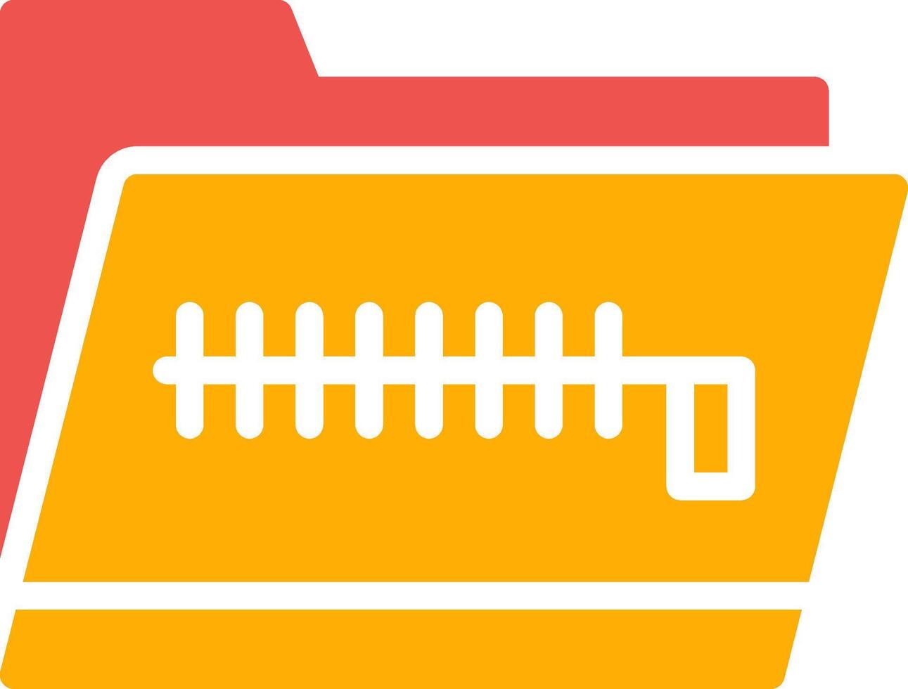 Zip Folder Creative Icon Design vector