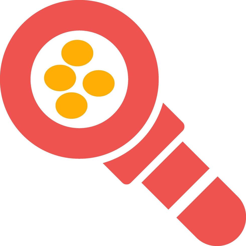 Magnifying Glass Creative Icon Design vector