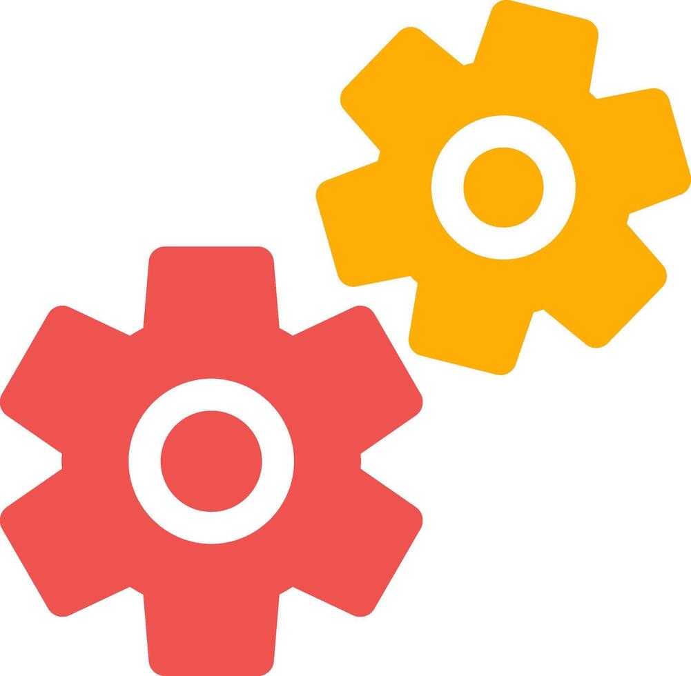 Cogwheels Creative Icon Design vector