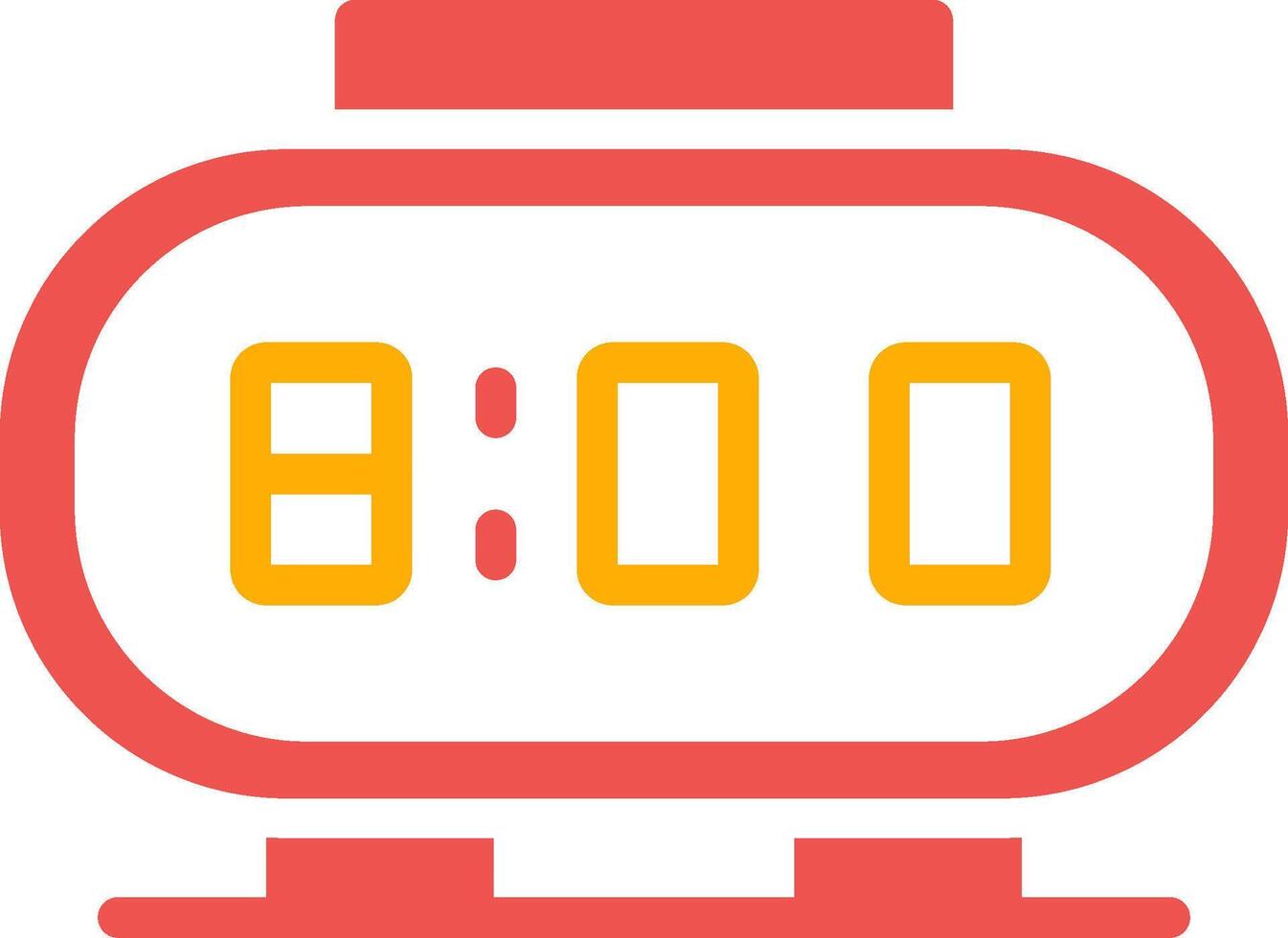 Digital Clock Creative Icon Design vector