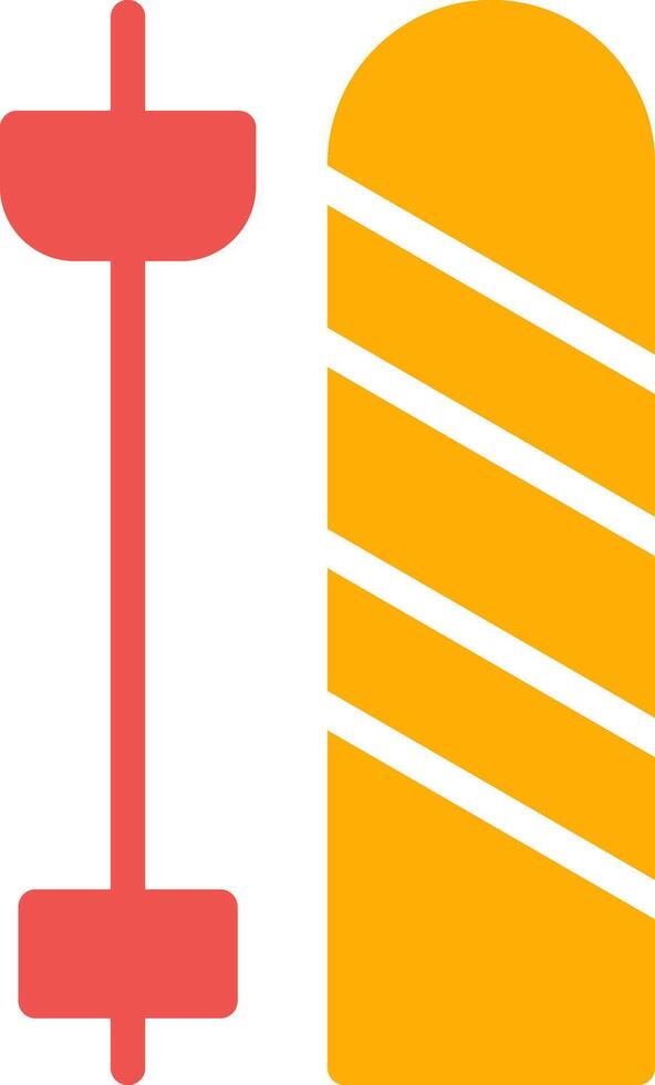 Skis Creative Icon Design vector