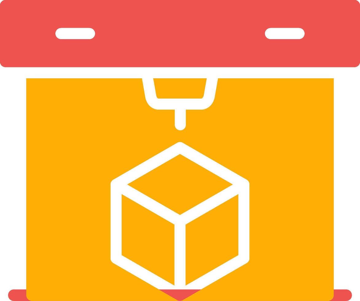 3D Printing Creative Icon Design vector