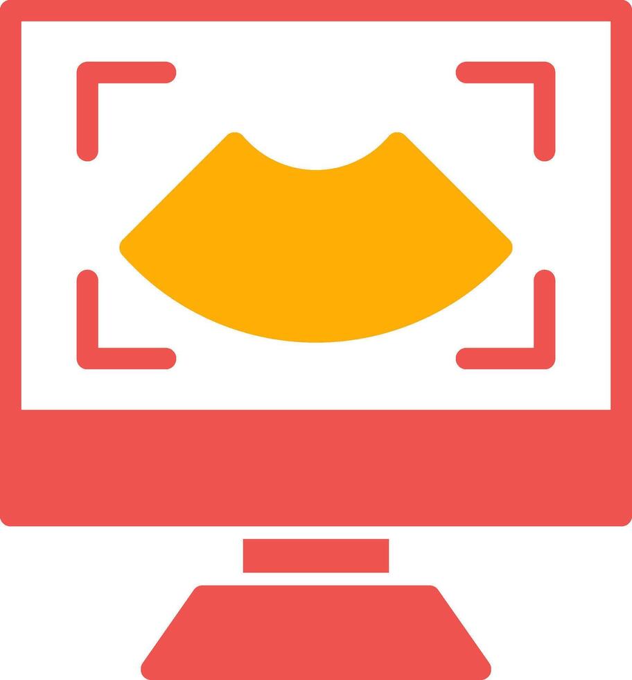 Ultrasound Creative Icon Design vector