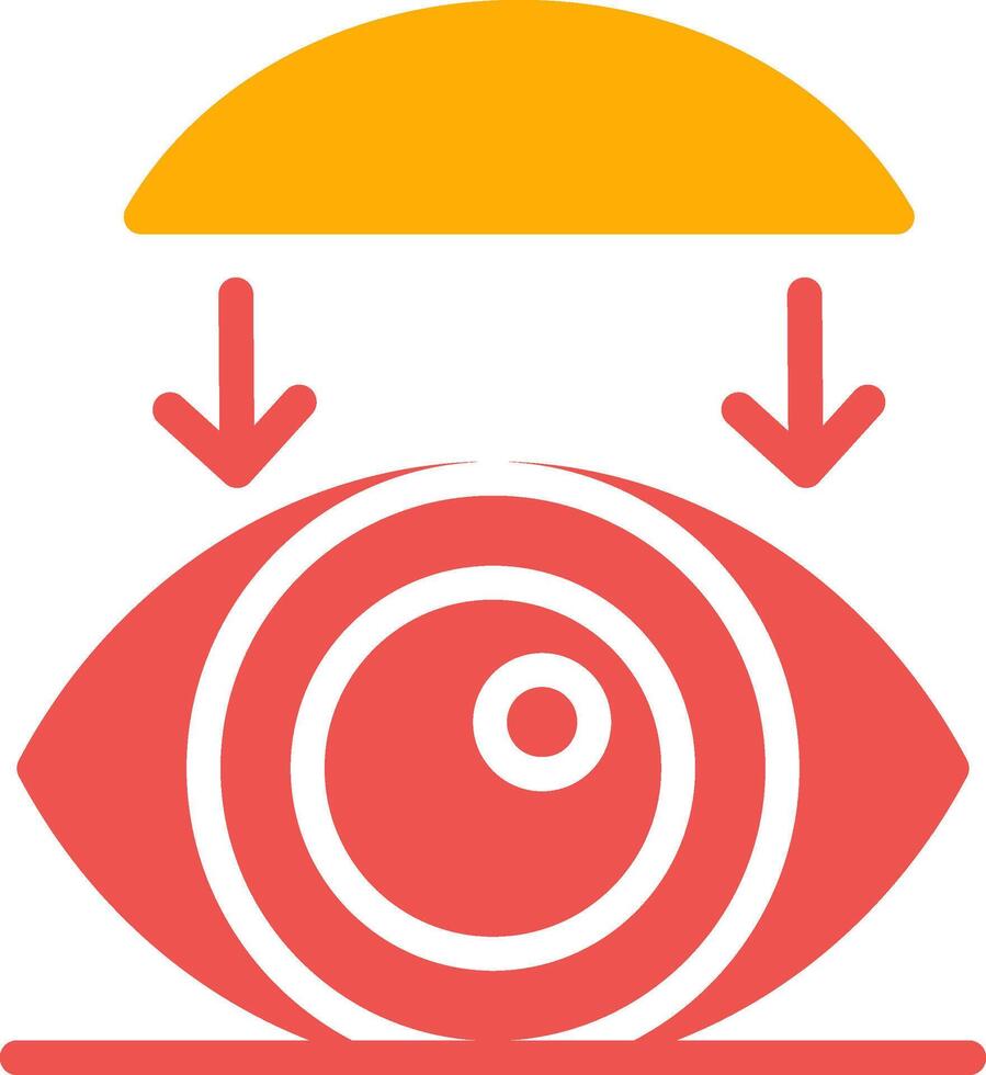 Rigid Contact Lenses Creative Icon Design vector