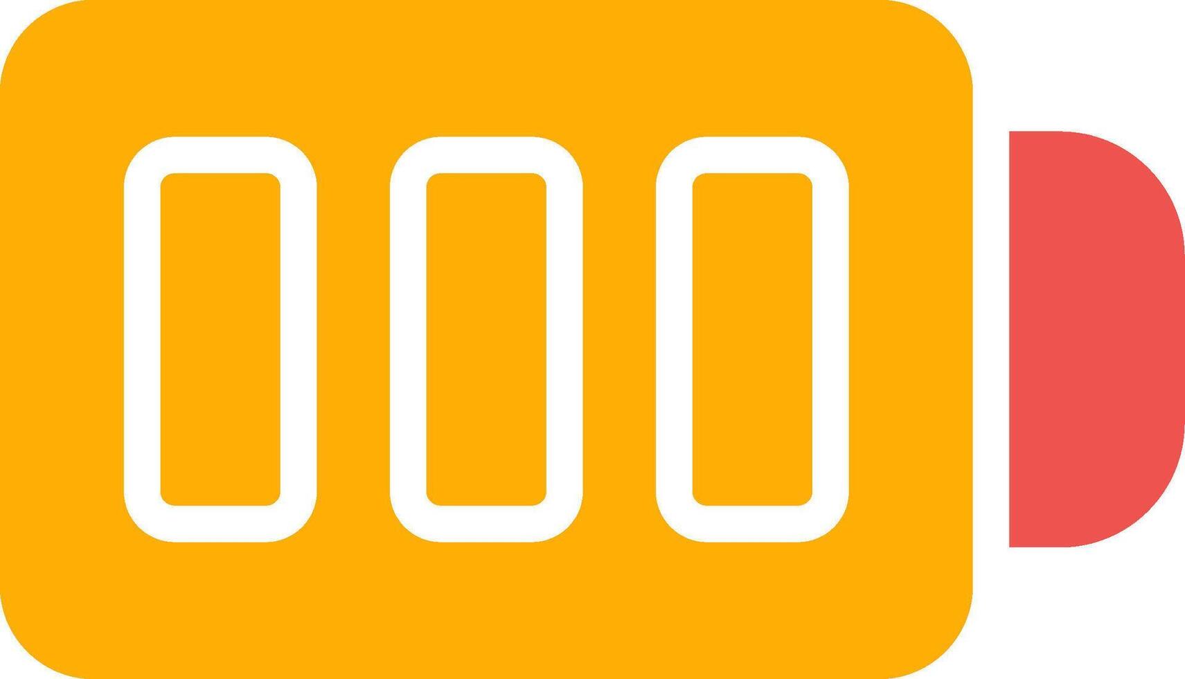 Full Battery Creative Icon Design vector