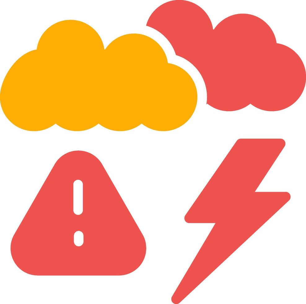 Weather Alert Creative Icon Design vector