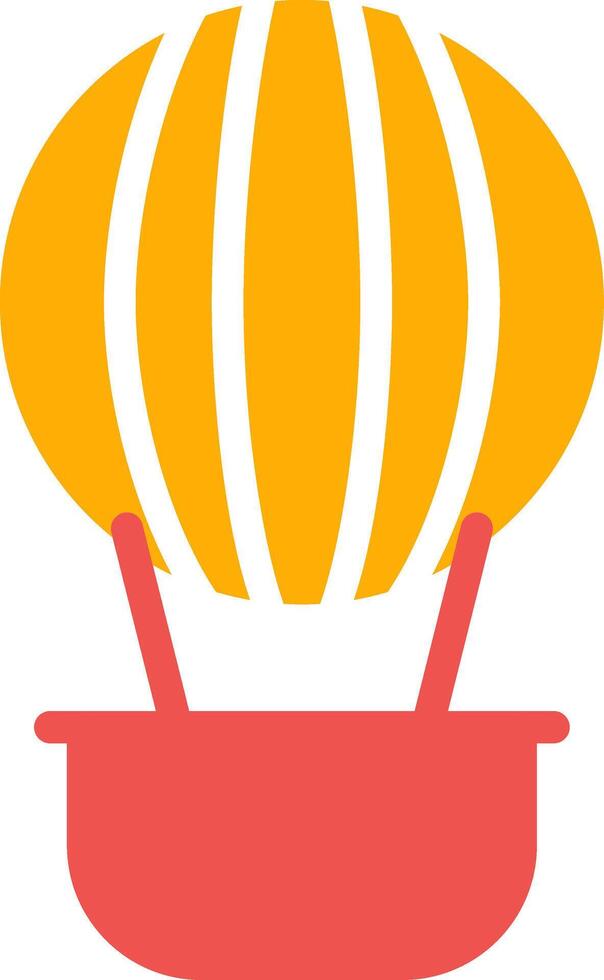 Hot Air Balloon Creative Icon Design vector