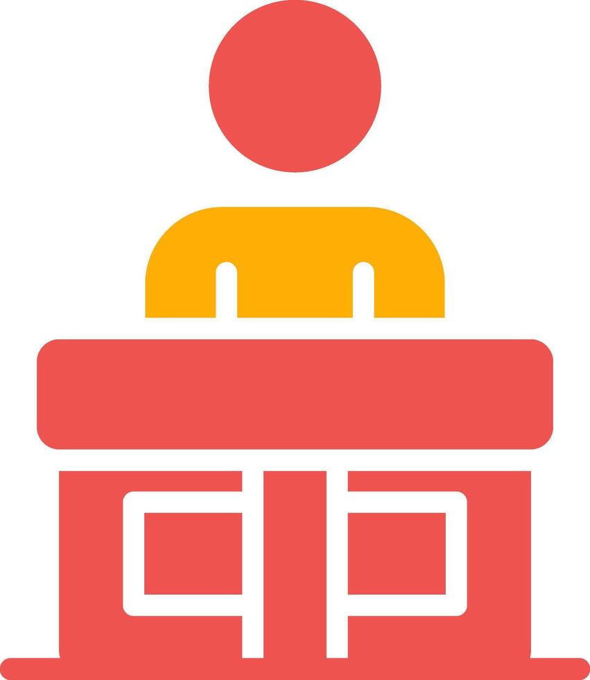 Receptionist Creative Icon Design vector
