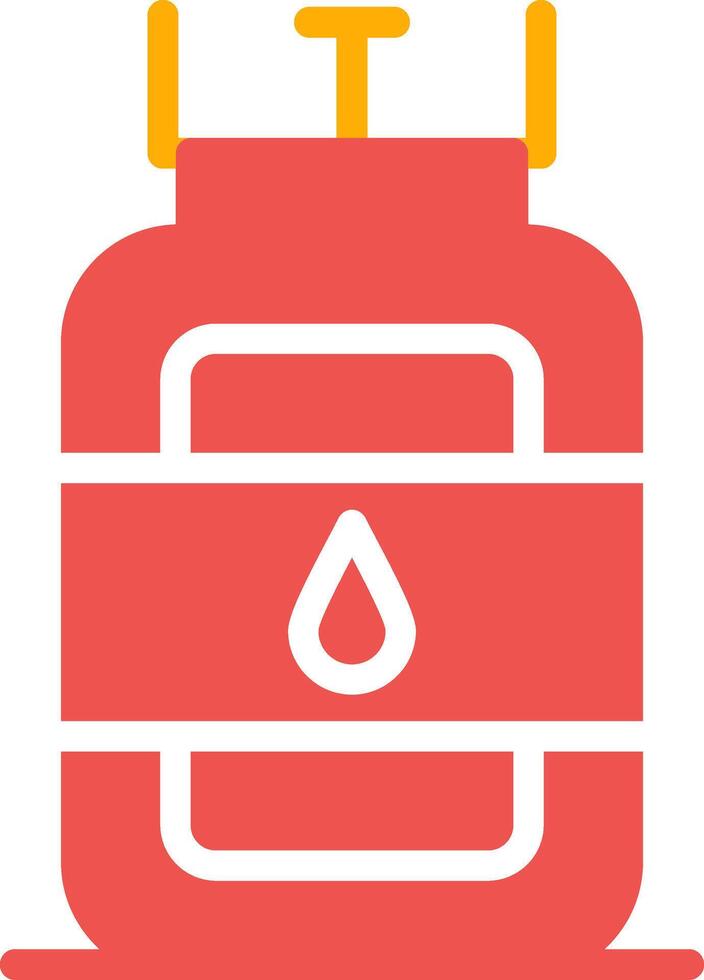 Gas Cylinder Creative Icon Design vector