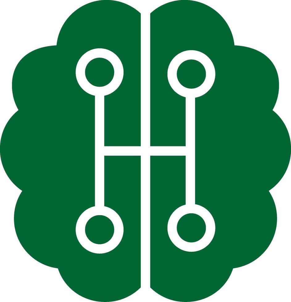 Humanoid Robot Creative Icon Design vector