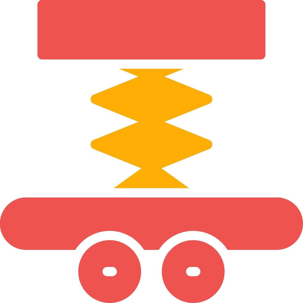 Car Lifter Creative Icon Design vector