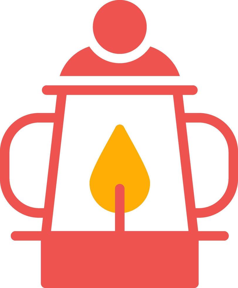 Oil Lamp Creative Icon Design vector