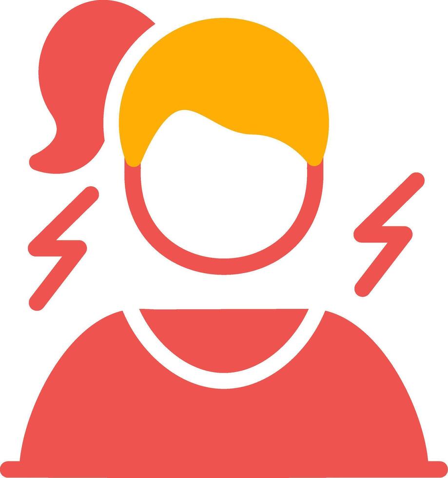 Frustrated Creative Icon Design vector