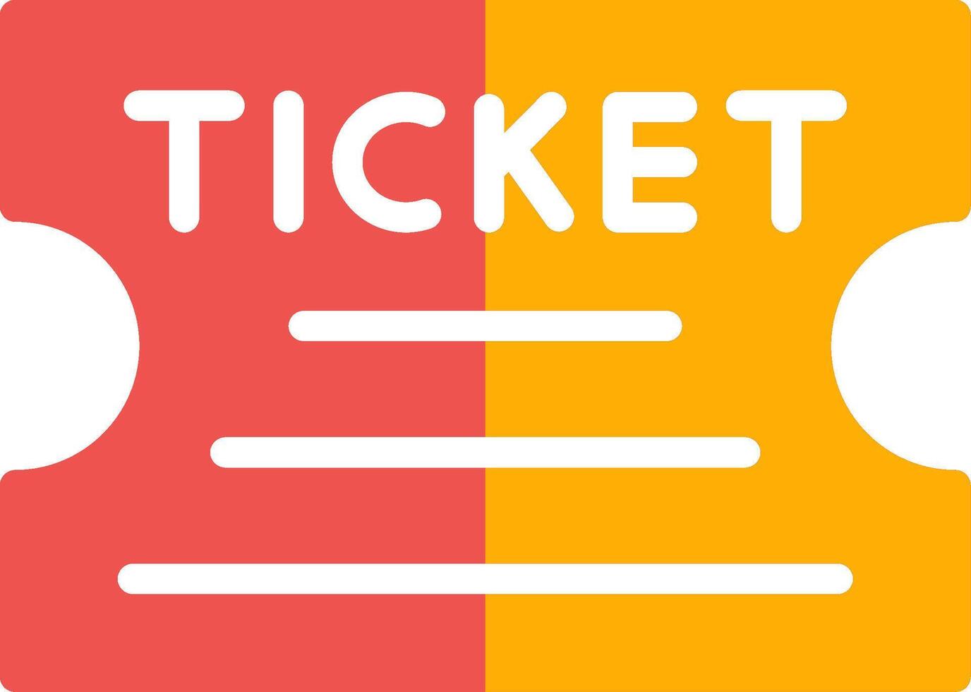 Ticket Creative Icon Design vector