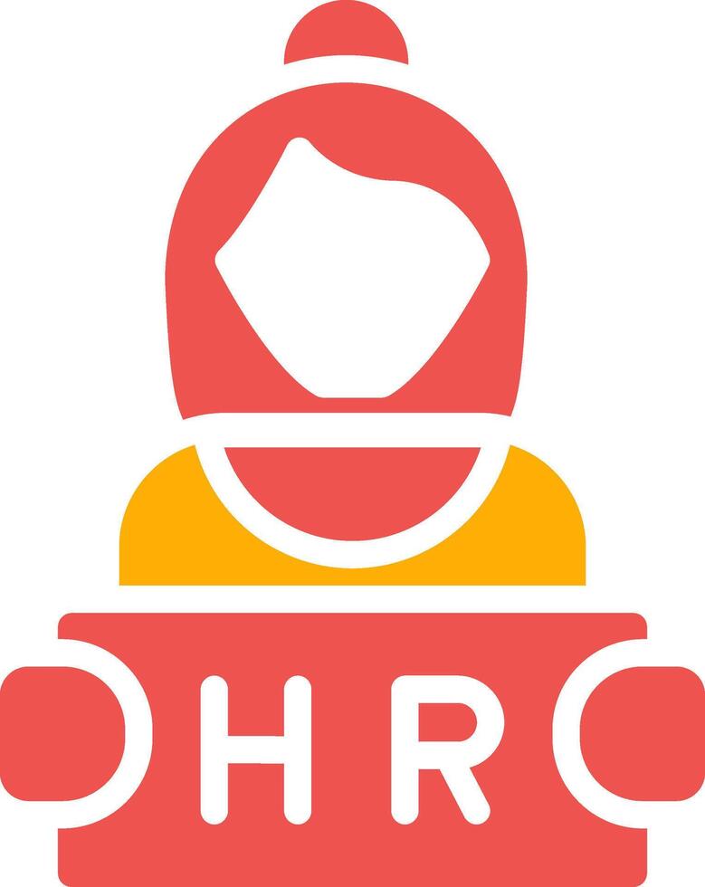 diseño de icono creativo de recursos humanos vector