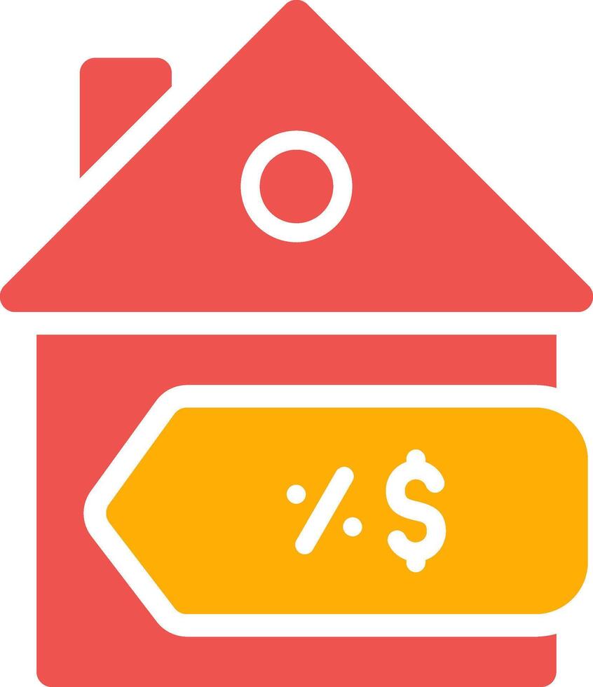 House Sale Creative Icon Design vector