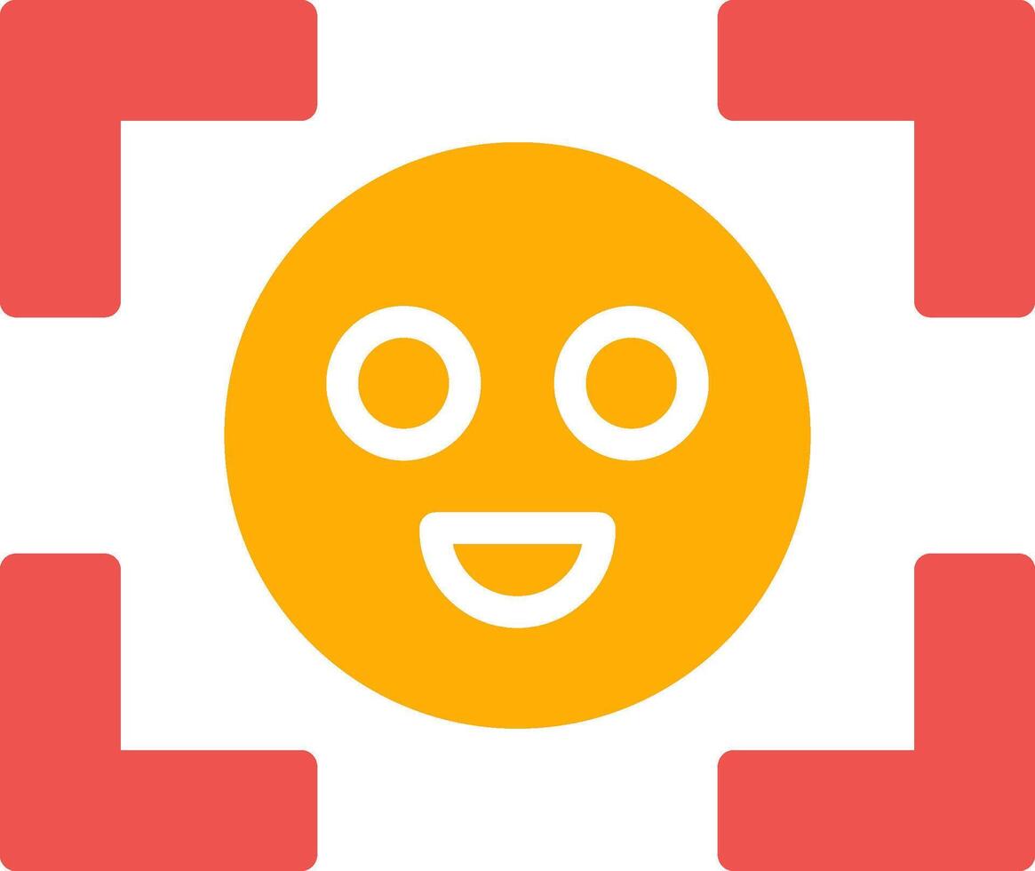 Face Detection Creative Icon Design vector