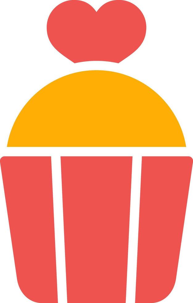 Valentines Cake Creative Icon Design vector