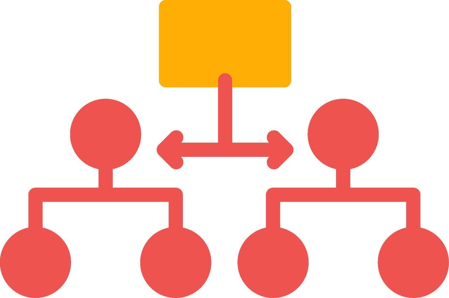Labeled Hierarchy Creative Icon Design vector