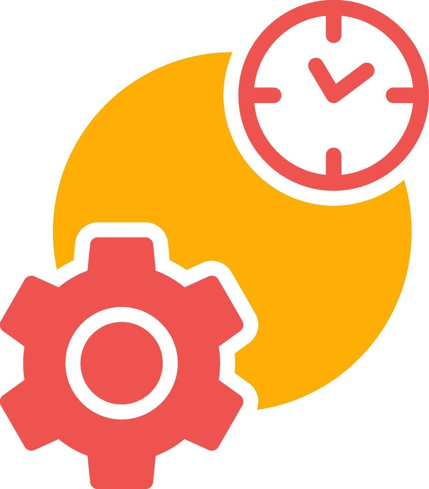 Work Time Creative Icon Design vector