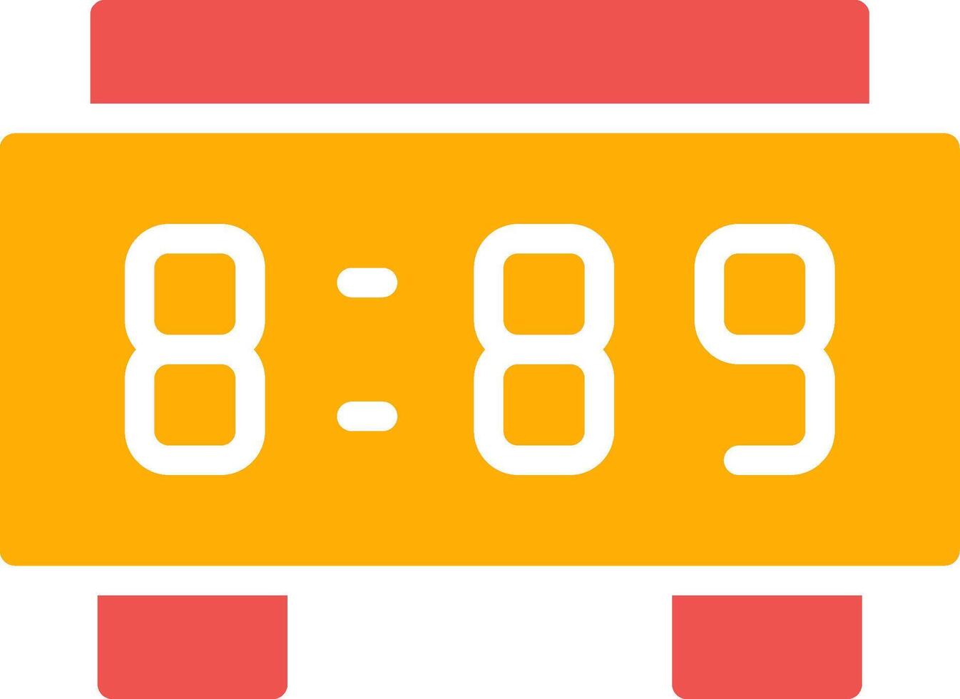 Digital Clock Creative Icon Design vector