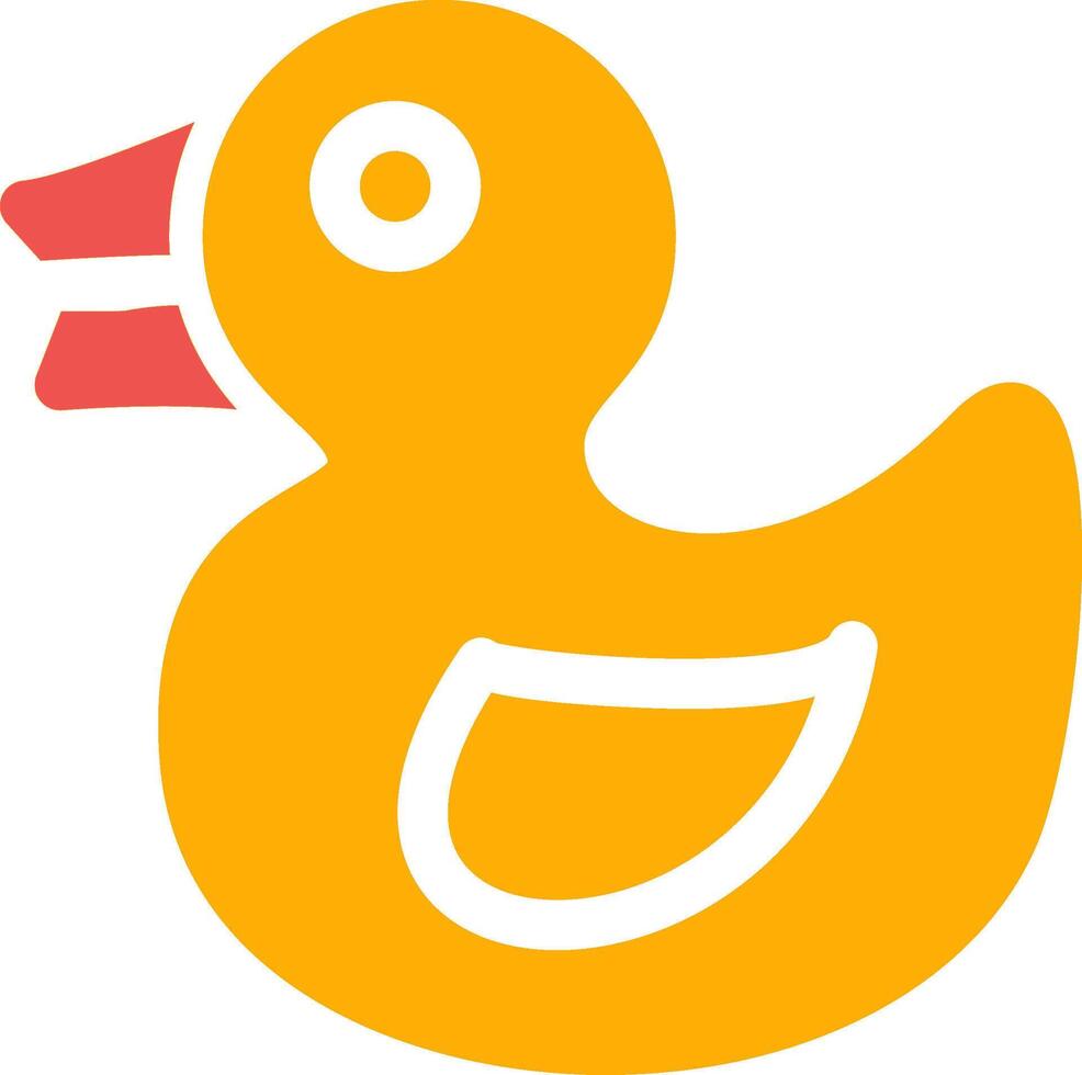 Rubber Duck Creative Icon Design vector