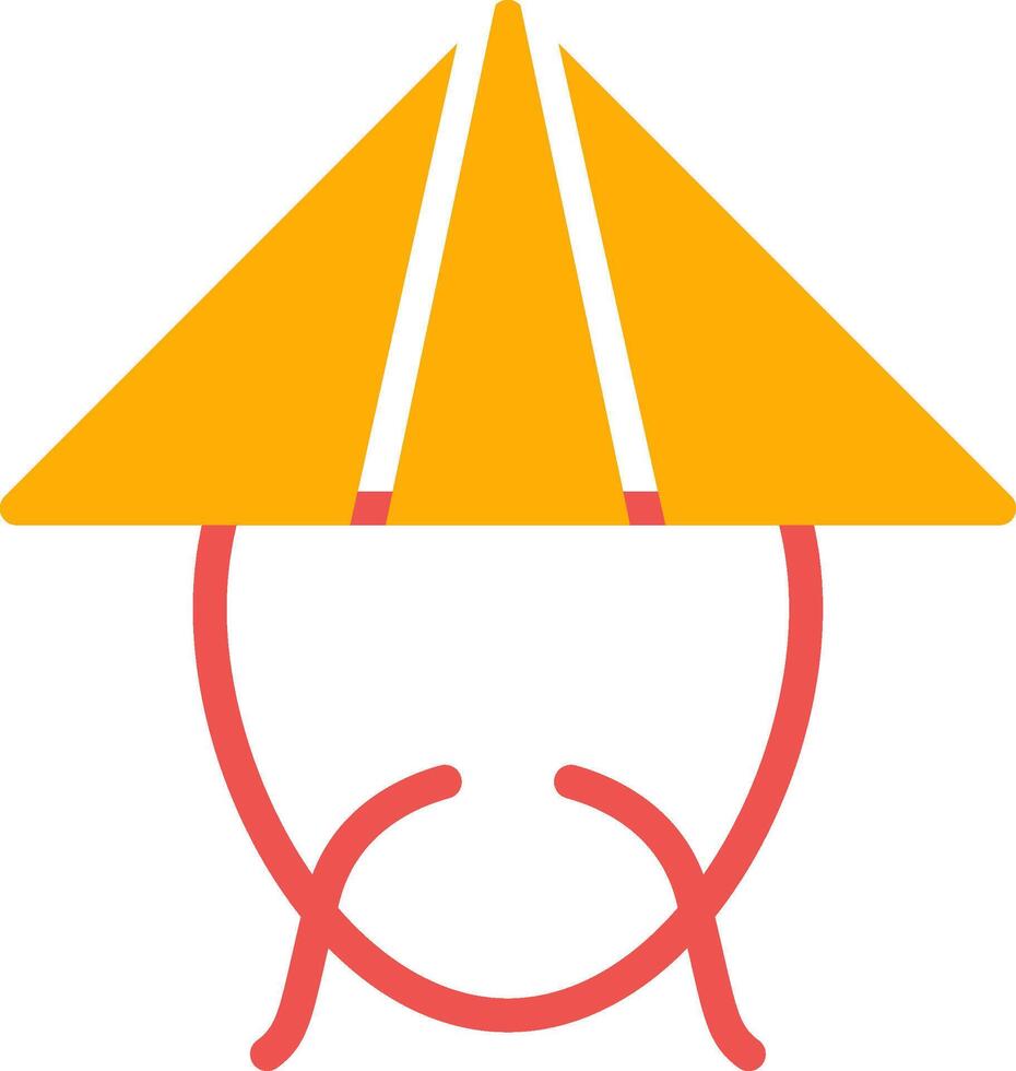 Bamboo Hat Creative Icon Design vector