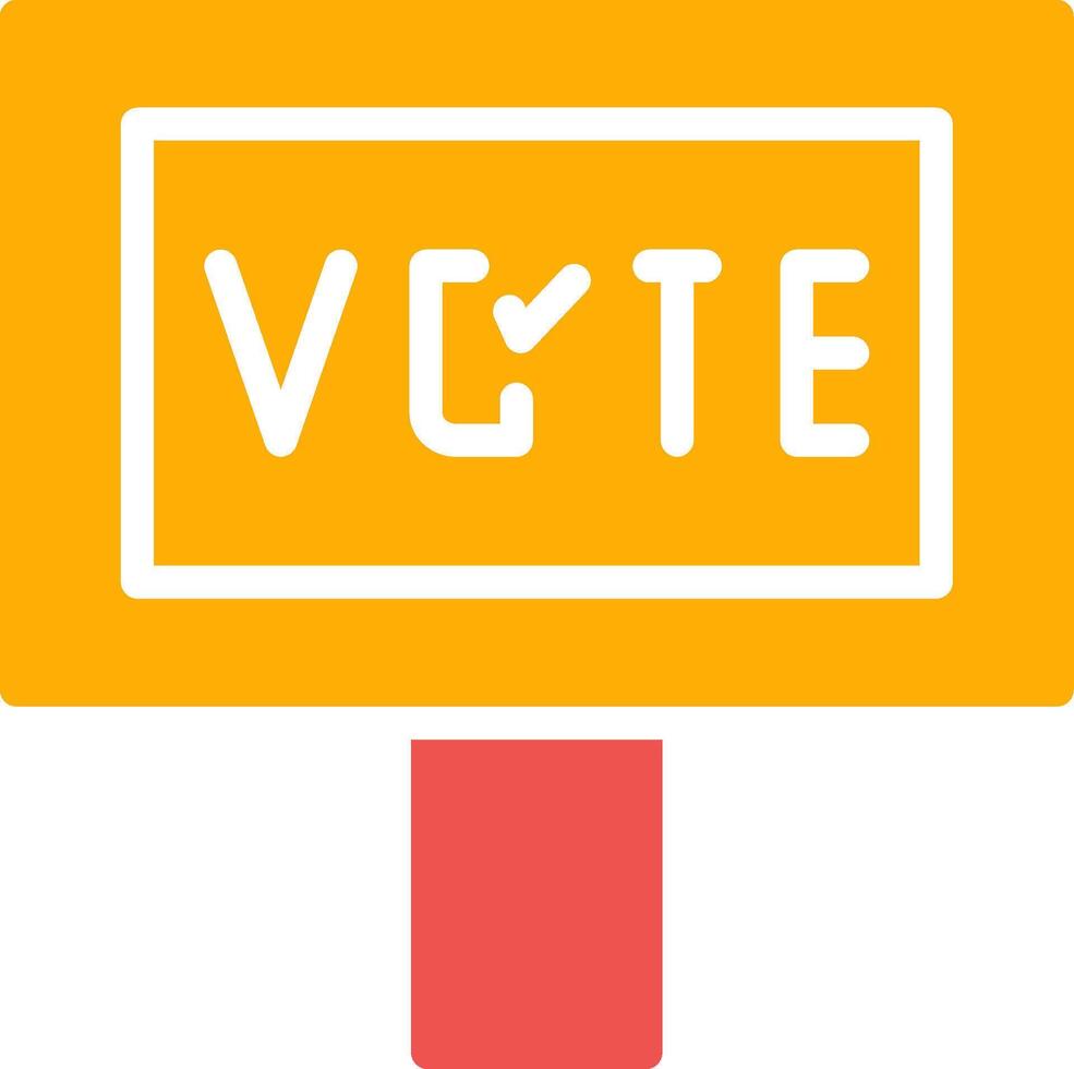 votar diseño de icono creativo vector