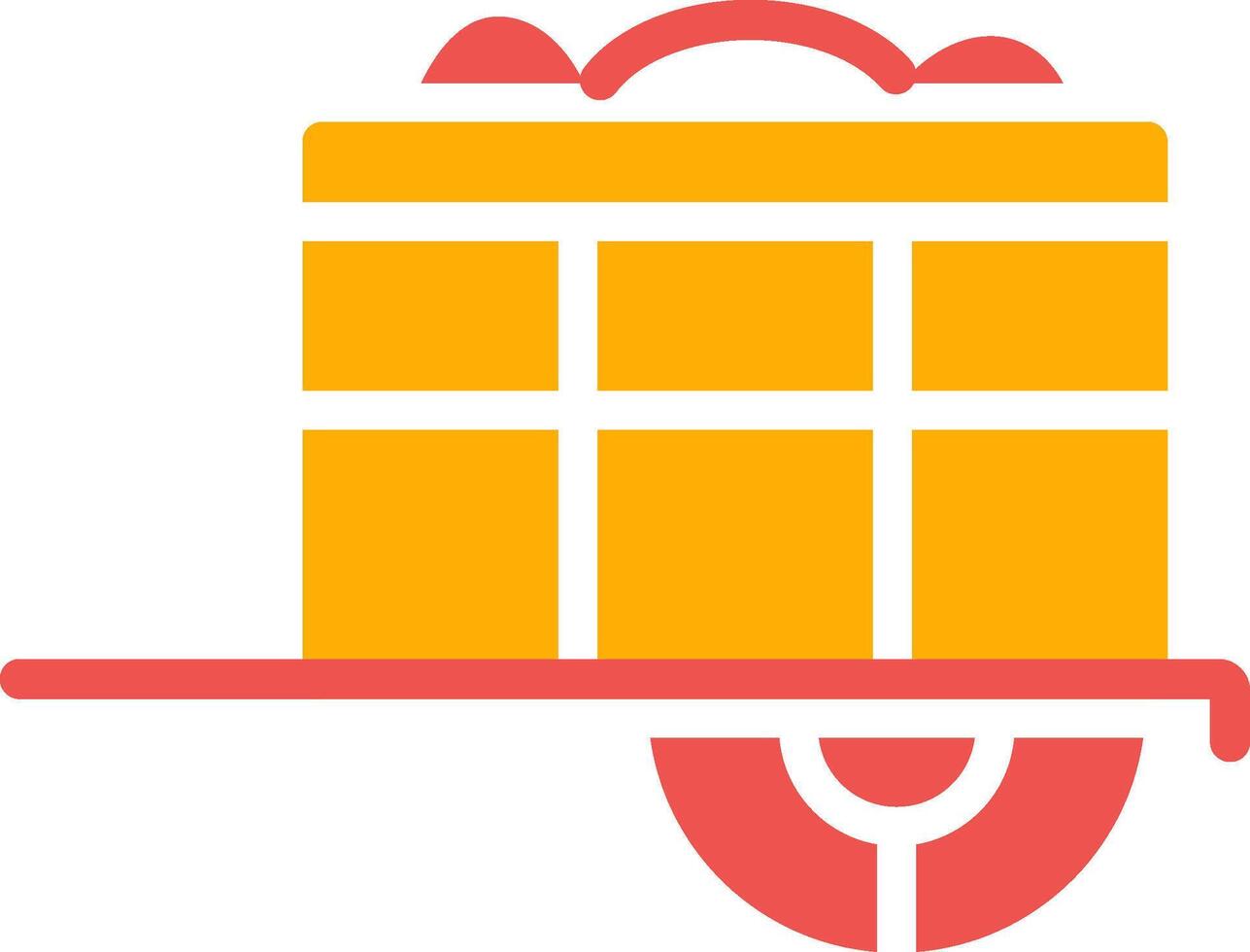 Fruit Cart Creative Icon Design vector