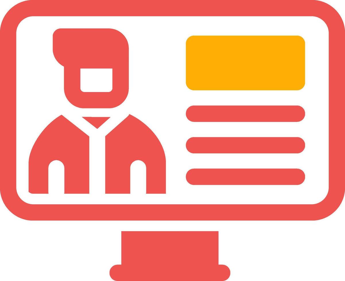Online Lecture Creative Icon Design vector