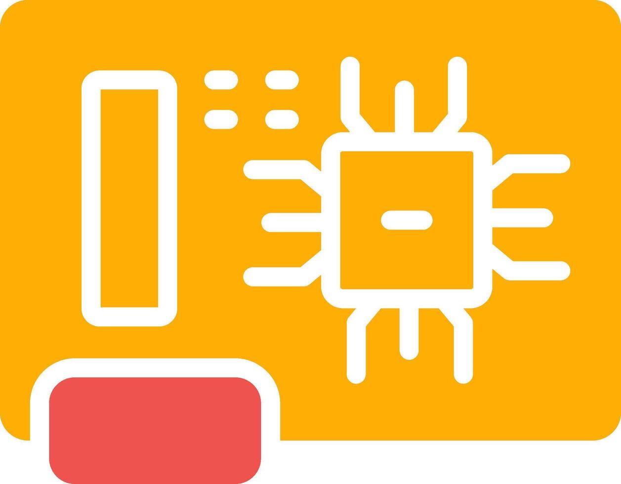 Circuit Board Creative Icon Design vector
