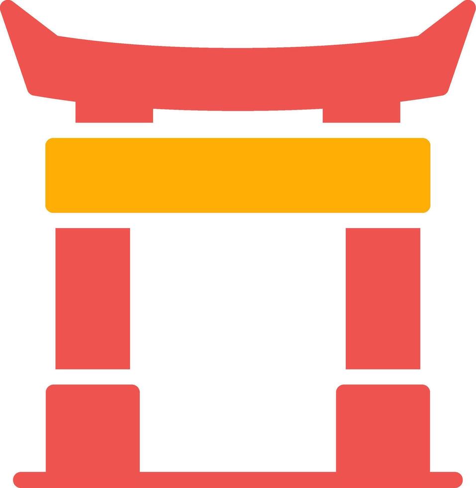 Torii Gate Creative Icon Design vector