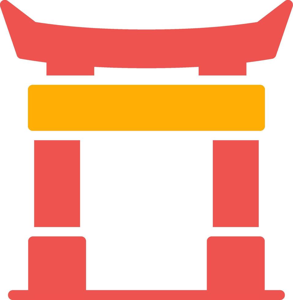 diseño de icono creativo de puerta torii vector