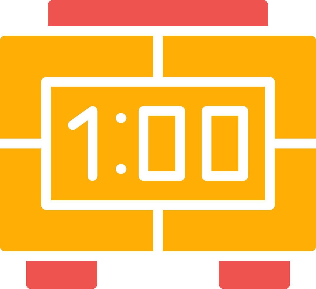 Digital Clock Creative Icon Design vector