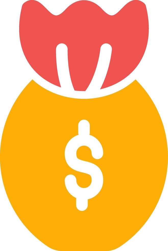 diseño de icono creativo de bolsa de dinero vector