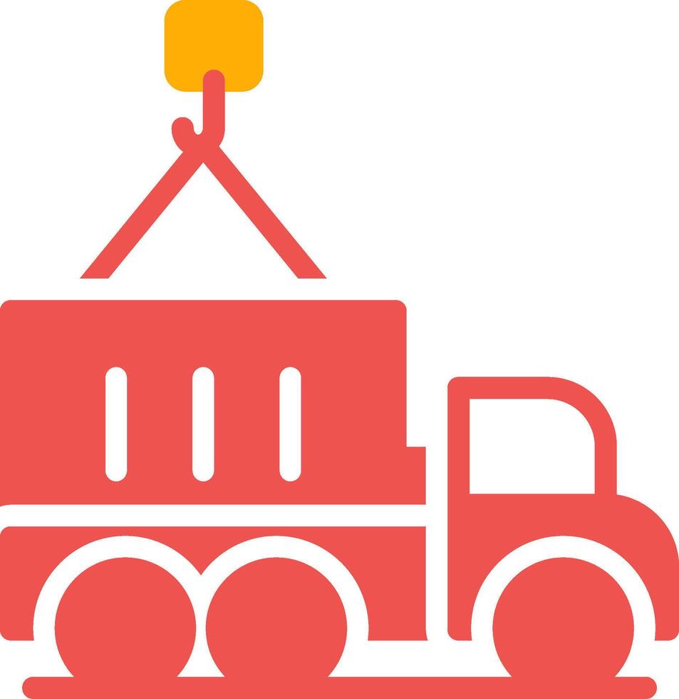 Container Truck Creative Icon Design vector