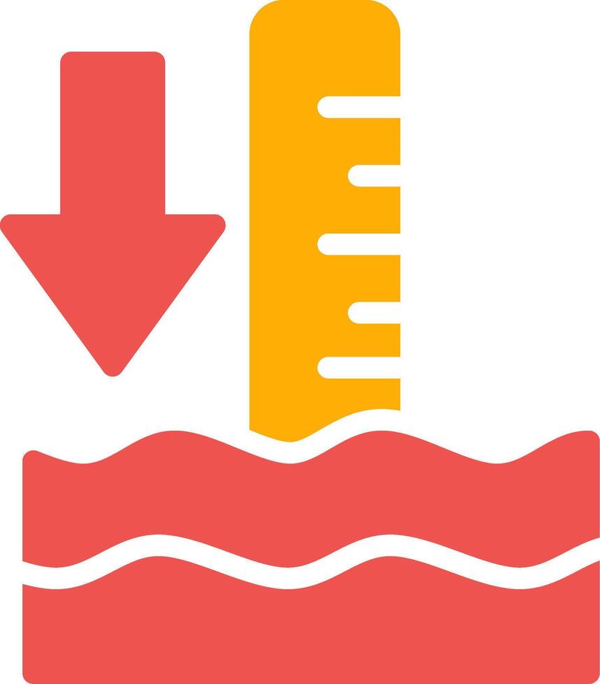 Low Tide Creative Icon Design vector