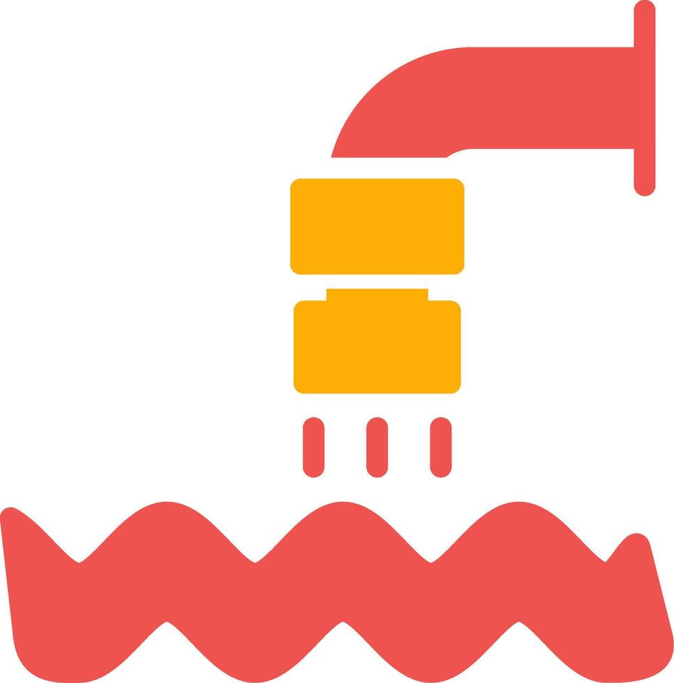 Waste Water Creative Icon Design vector