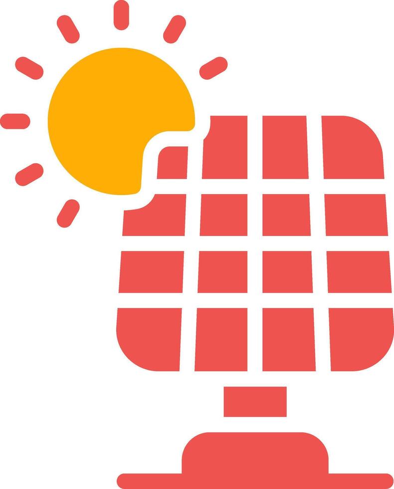 Solar Panel Creative Icon Design vector