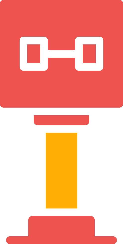 Gym Sign Board Creative Icon Design vector