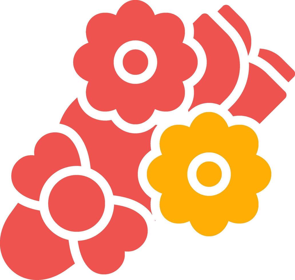 Flower Bouquet Creative Icon Design vector