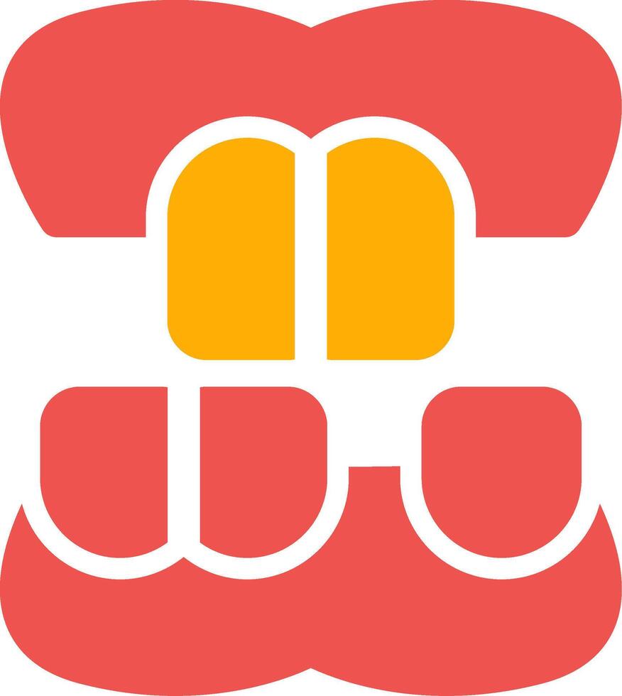 Denture Creative Icon Design vector