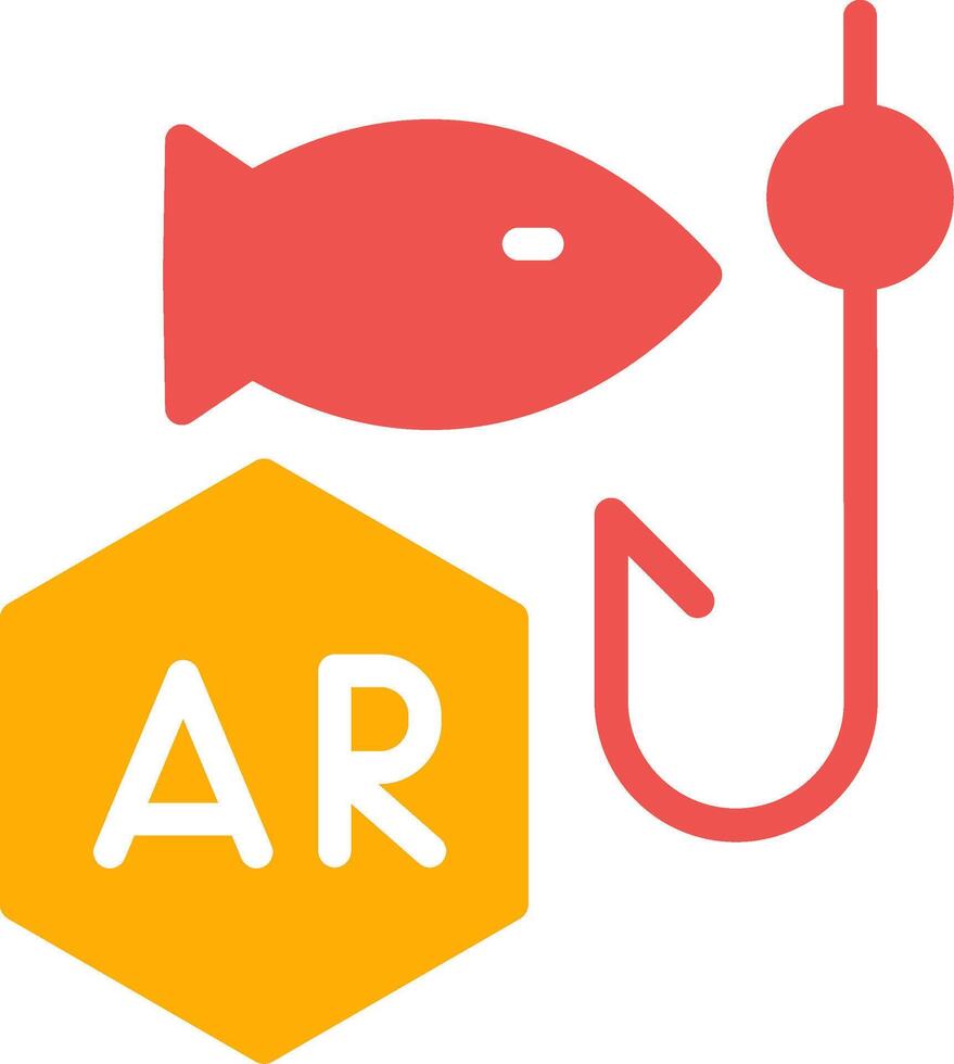 Ar Fishing Creative Icon Design vector