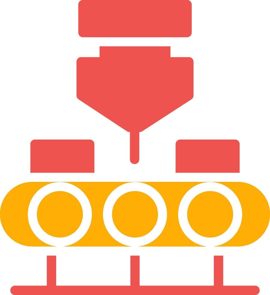 Conveyor Belt Creative Icon Design vector