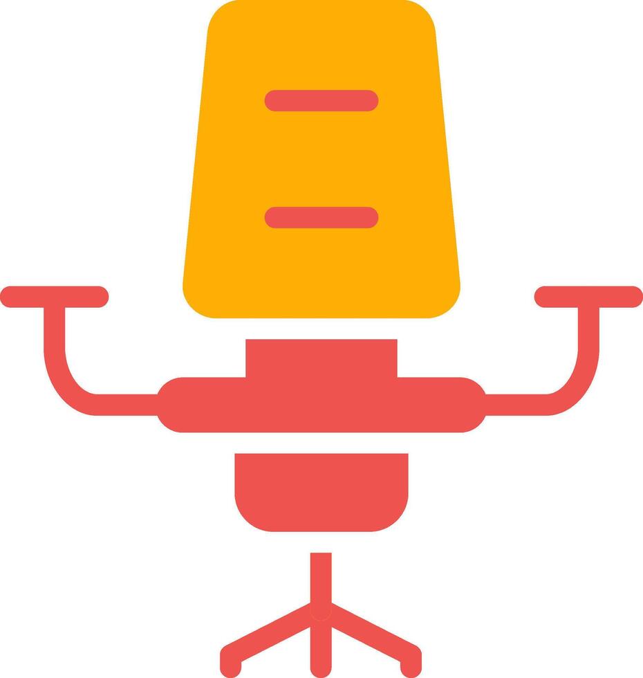 Desk Chair Creative Icon Design vector