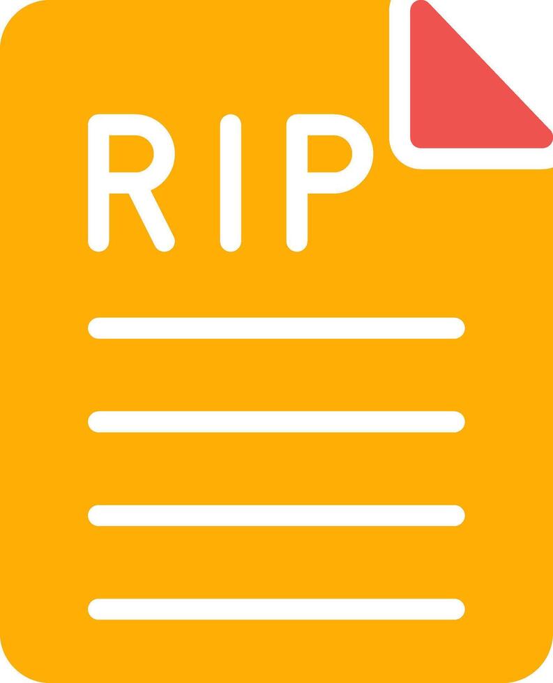 Death Certificate Creative Icon Design vector