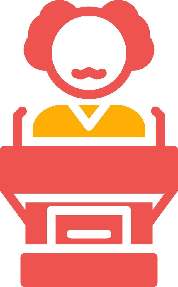 Politician Creative Icon Design vector