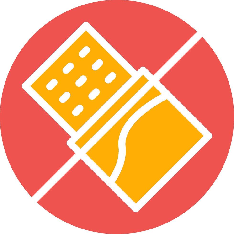 No Chocolate Creative Icon Design vector